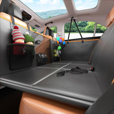 450 lb Back Seat Extender with Hard Bottom - Waterproof Non-Slip, 45% More Space for Cars/SUVs/Trucks