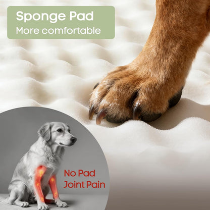 Hard-Bottom Dog Seat Extender w/3 Mesh Windows - Waterproof Strong Support for Car/Truck/SUV