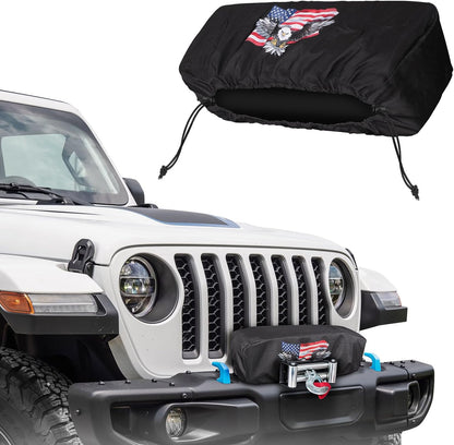 Heavy Duty Winch Cover - UV & Waterproof for 8500-17500 lbs, Universal Fit