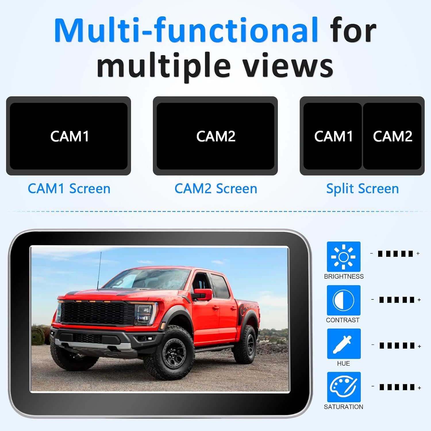7-Inch Wireless Backup Camera for Truck ,Pickup, Trailer, Cars - OHMU