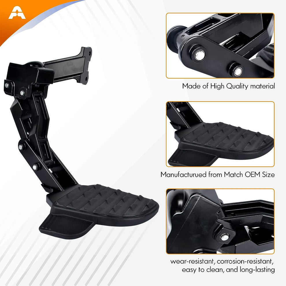 Rear Corner Bed Step Retractable Bumper Step for 2019 2020 2021 2022 ...