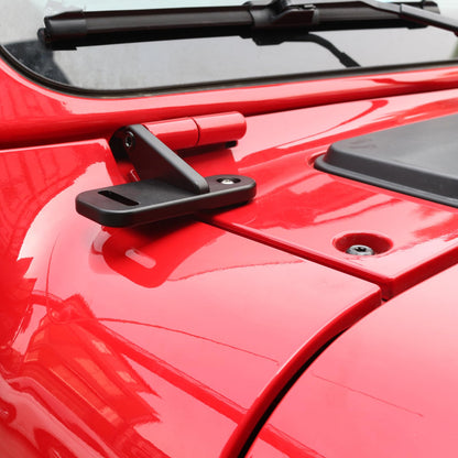 Black A-Pillar Light Mounts for 2018-2024 Jeep Wrangler JL