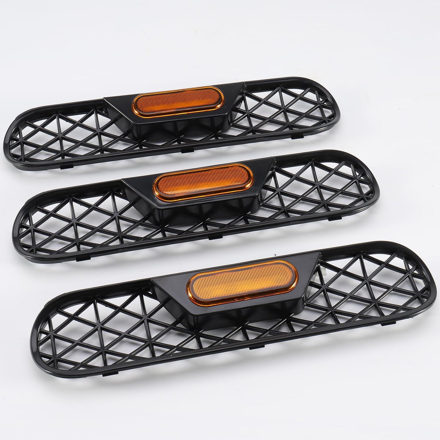 Bronco Amber Light Grill Inserts, Waterproof