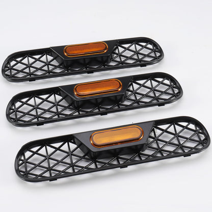 Bronco Amber Light Grill Inserts, Waterproof