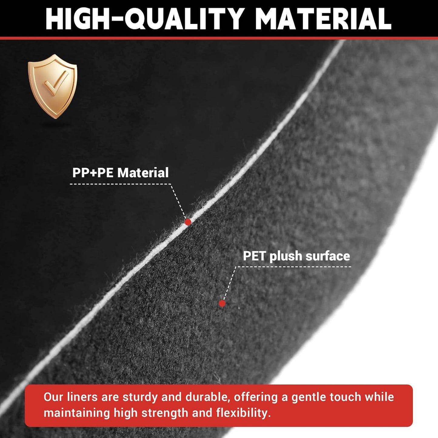 Rear Wheel Well Liners for 2021-2025 Ford F-150 (Excludes Raptor)