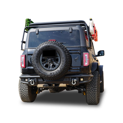 Armour Heavy Duty Matte Black Rear Bumper Kit for Ford Bronco