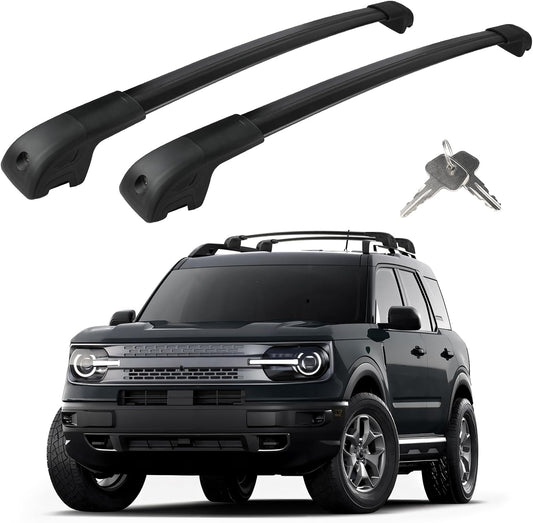 Roof Rack Cross Bars Compatible with Ford Bronco Sport On-Road Base & Bigbend 2021-2024 & Outer Banks 2021 & Heritage Edition 2023,Adjustable 300LBS Anti-Theft Lock Crossbar for Bike,Snowboard,Luggage