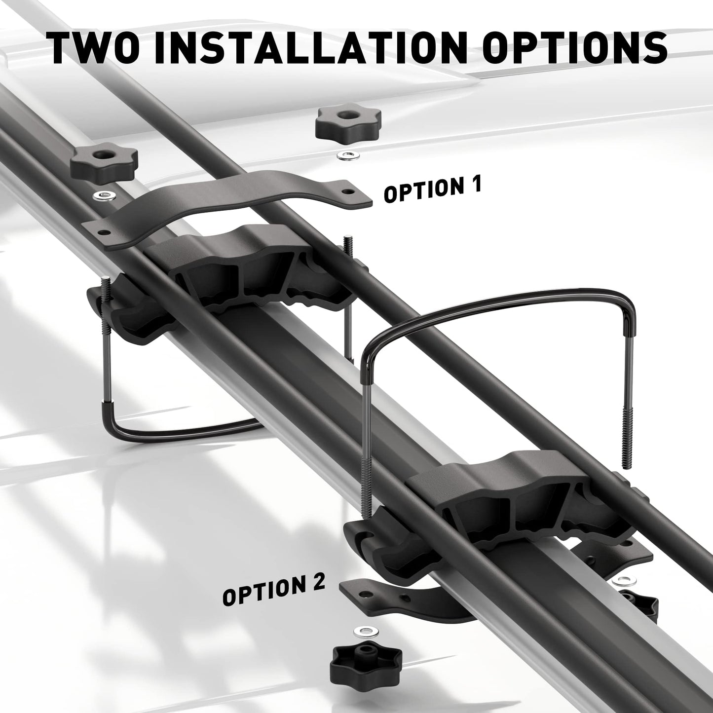 Upgraded Roof Rack U-Bolts (2-PCS) - Replacement Mounting Hardware Kit