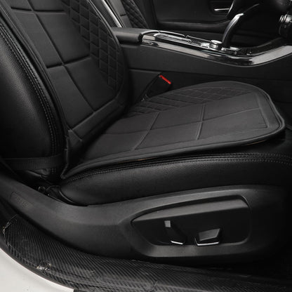 Foldable Anti-Slip Seat Cushion with Lumbar Support (Black, 1-Pack)