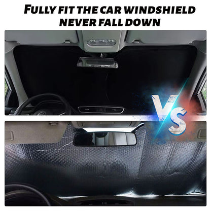 Upgrade Foldable Windshield Sun Shade for 2018-2023 Jeep Wrangler JL