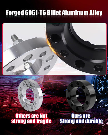 2" Hubcentric Wheel Spacers 5x139.7 for 2012-2018 Ram 1500 - M14x1.5 Studs, 108mm Bore