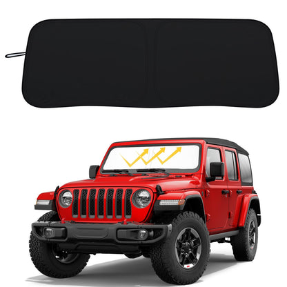 310T Polyester Sun Shade for 2018-2026 Jeep Wrangler JL & Gladiator - Full Cover