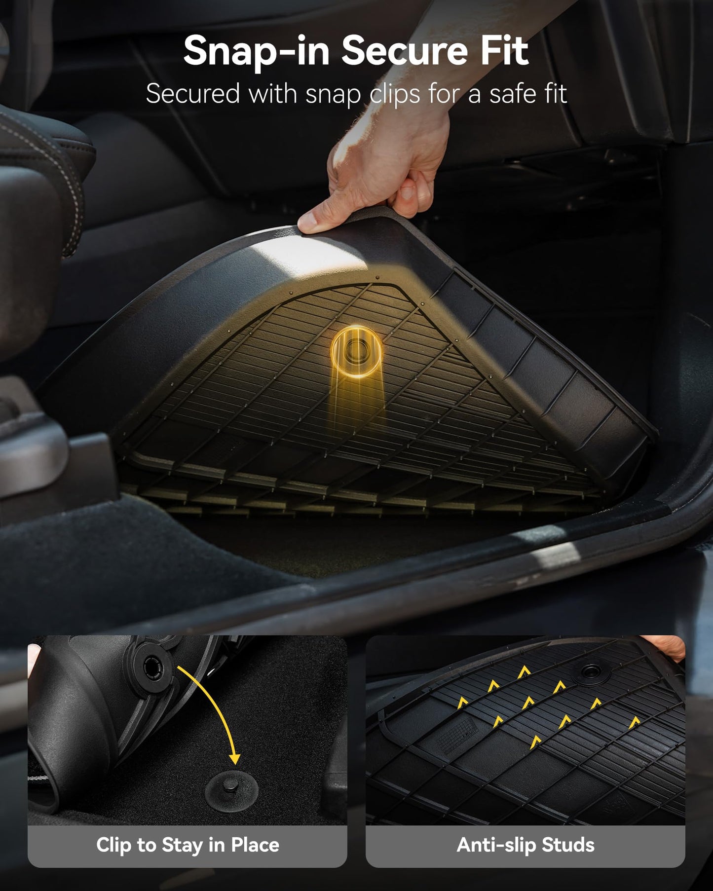 Floor Mats & Cargo Liner & Back Seat Cover for 2021-2026 Ford Bronco 4-Door (Excludes Sport & Rubberized Floor)