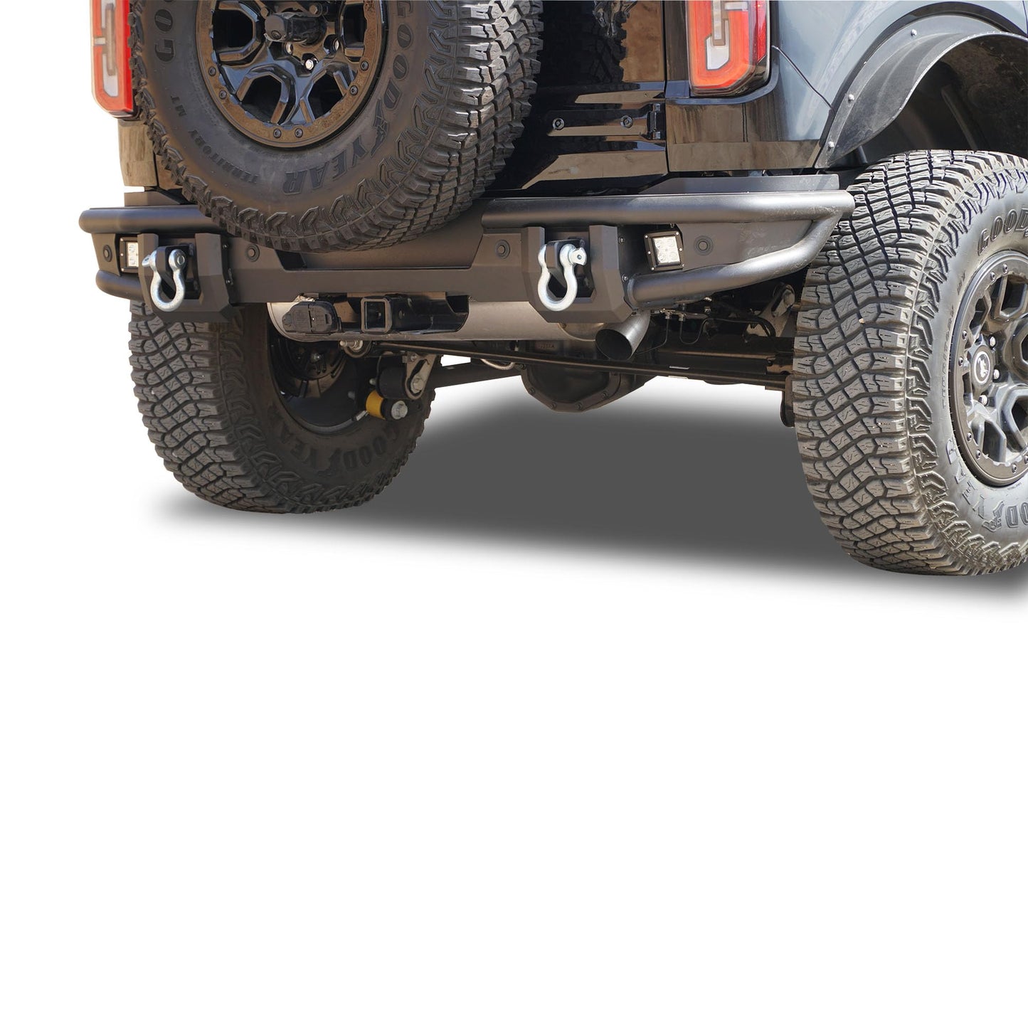 Armour Heavy Duty Matte Black Rear Bumper Kit for Ford Bronco