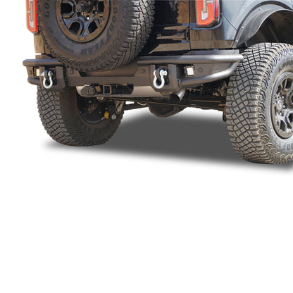 Armour Heavy Duty Matte Black Rear Bumper Kit for Ford Bronco