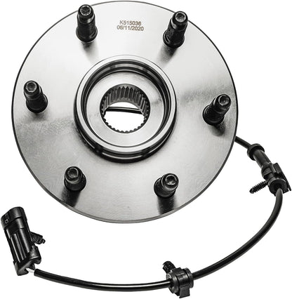 Front Wheel Hub Pair for 4WD Chevy/GMC 1500 & Full-Size SUVs - Bearing Assembly Set