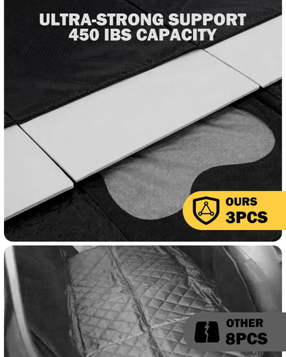 420 lb Waterproof Back Seat Extender with Hard Bottom - Anti-Scratch, Easy Clean for Dogs