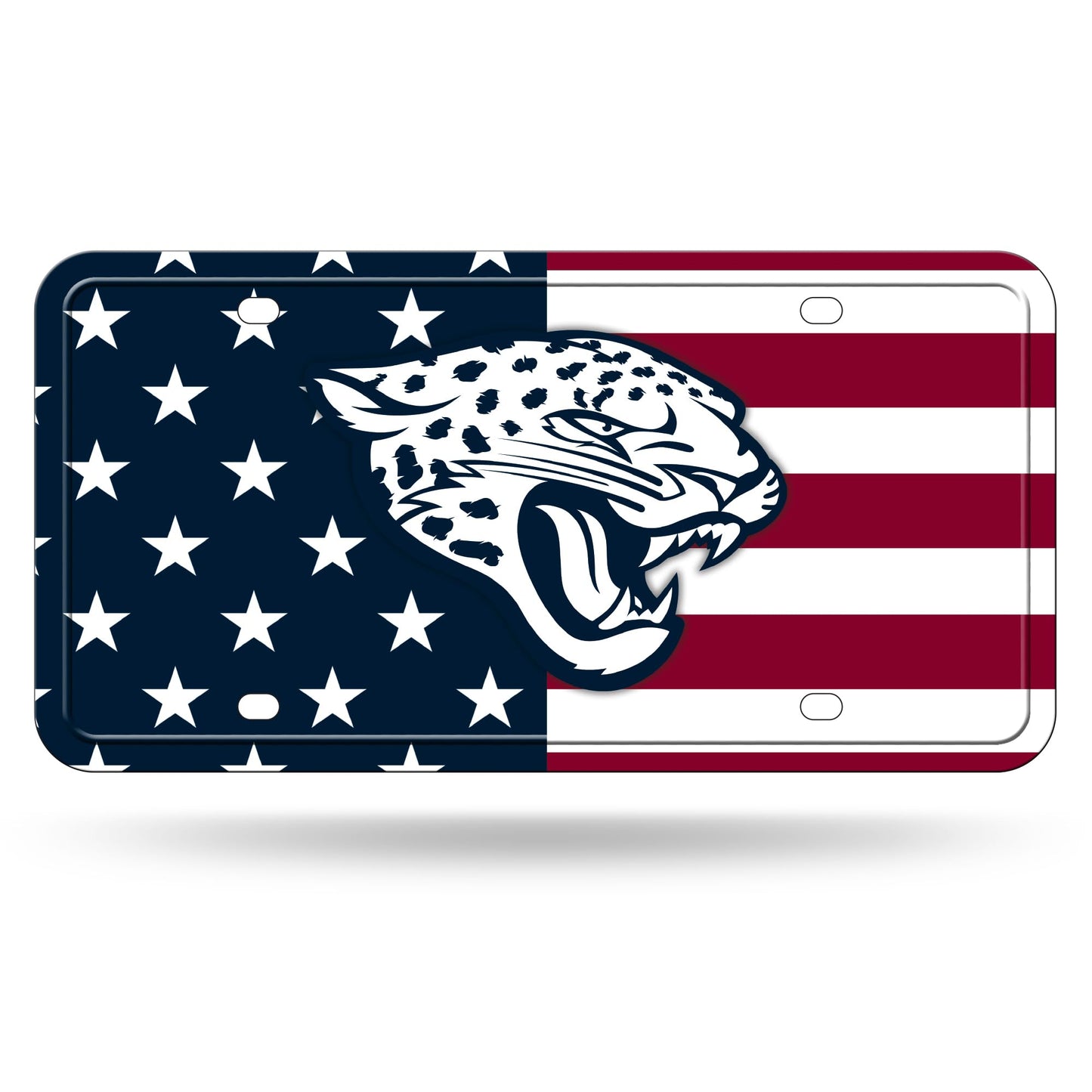 Rico Industries NFL Football USA Metal Auto Tag 6" x 12" - Great for Truck/Car/SUV