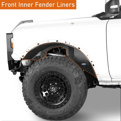 Bronco Inner Fender Liners Mud Guard Kit 2/4 Doors