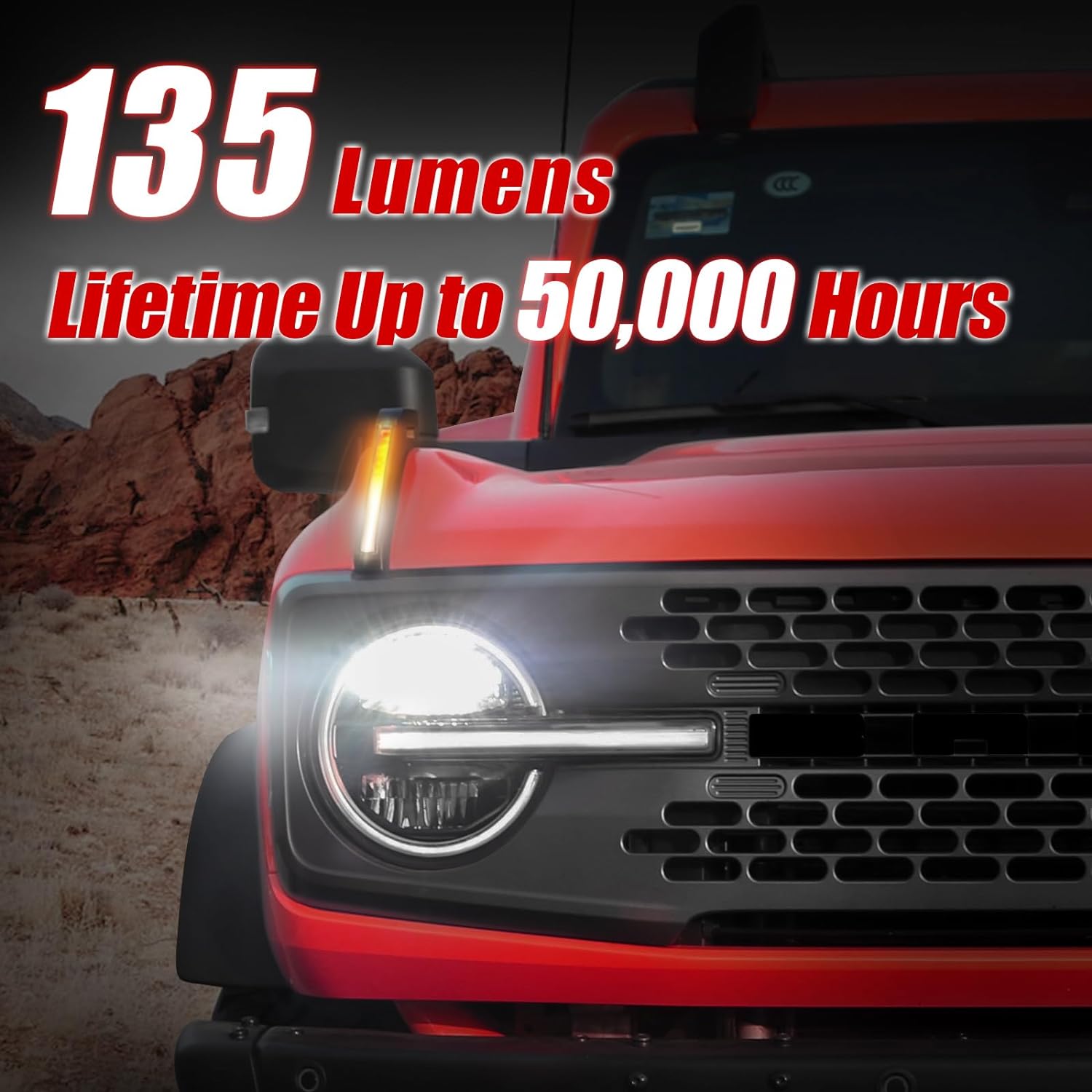 Upgrade Hood LED Light fit Bronco 2/4-Door 2021 2022 2023 2024 - OHMU