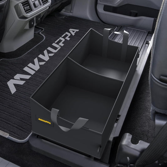 MIKKUPPA Truck Under Seat Storage - Replacement for 2015-2024 Ford F150 F250 F350, for 2 Compartments for Bench Seat Truck Tool Box Organizer Underseat Storage Bag
