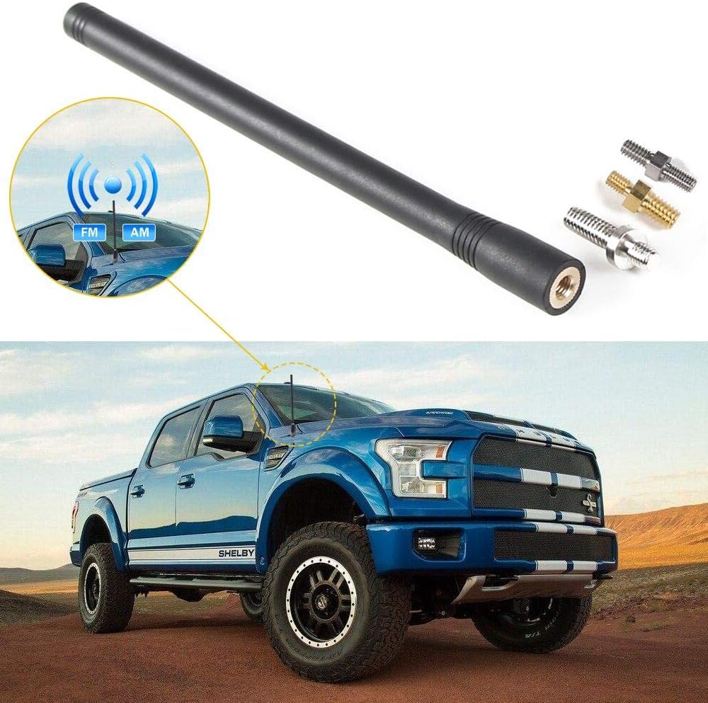 7.5" Short Antenna - Optimized FM/AM for Jeep Wrangler & Ford F-150 (Universal)