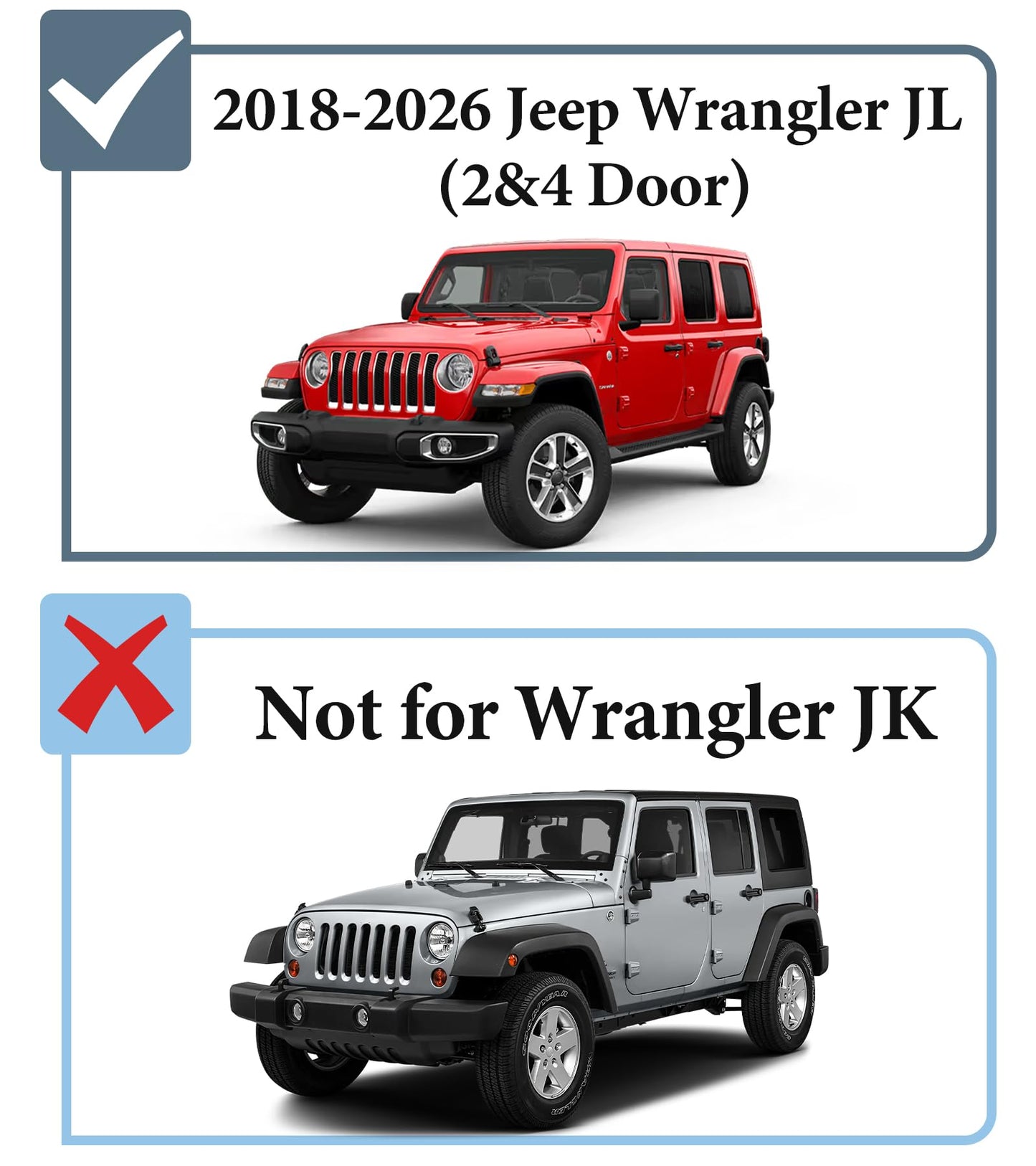 Wrangler JL JT Grab Handles with LED Lights, Aluminum, Bolt-In