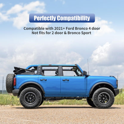 Bronco 4-Door LED Grab Handles, Aluminum Grip
