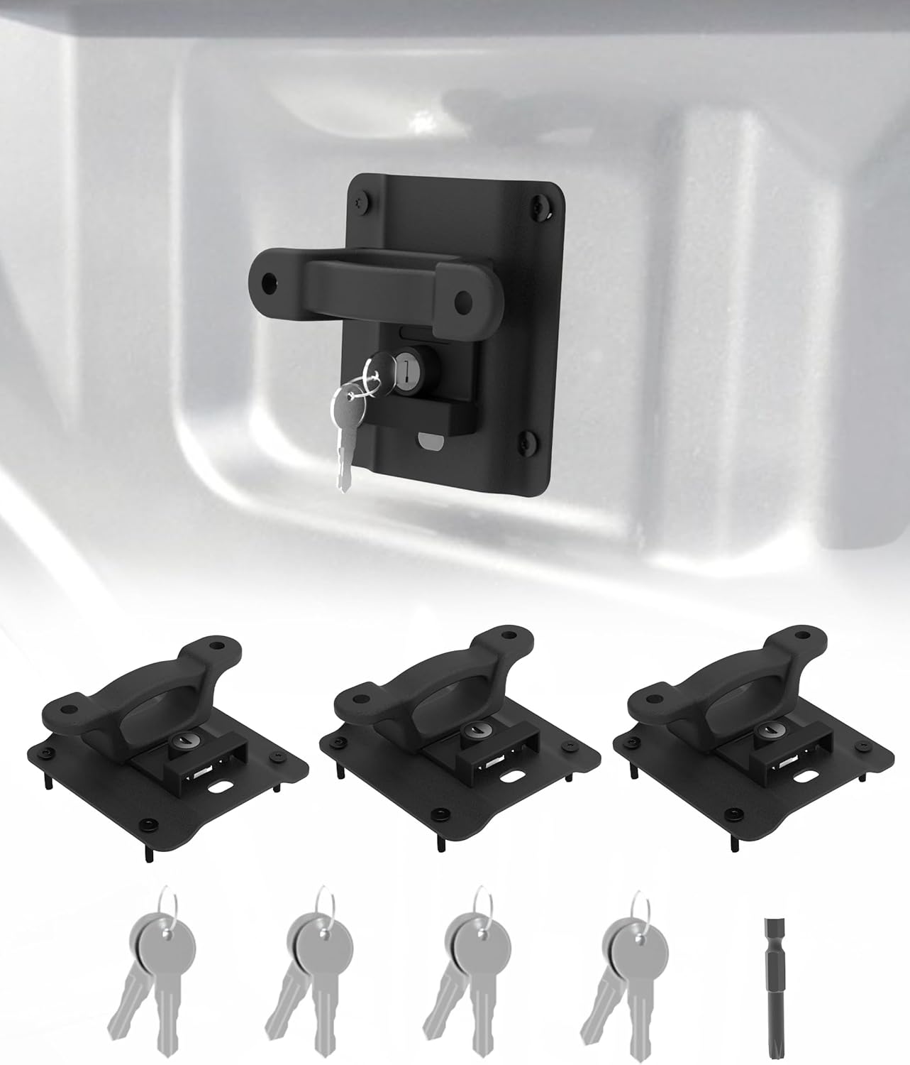 Heavy-Duty Tie Down Anchors (4-Pack) for Ford F-Series - 1000 lb Capacity, Rust-Resistant