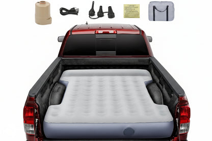Inflatable Truck Bed Mattress for 6-6.5ft Short Beds - Full Size, w/Wireless Rechargeable Air Pump