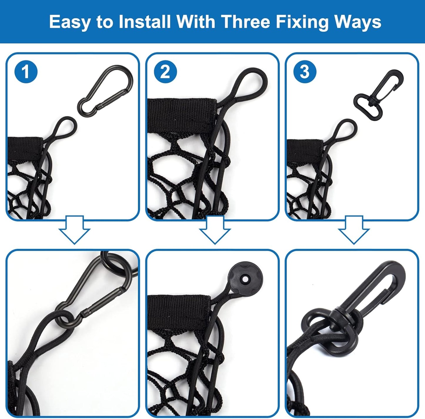 Heavy Duty Elastic Cargo Net (18"x50") for Ford, Chevy & GMC Pickup Beds
