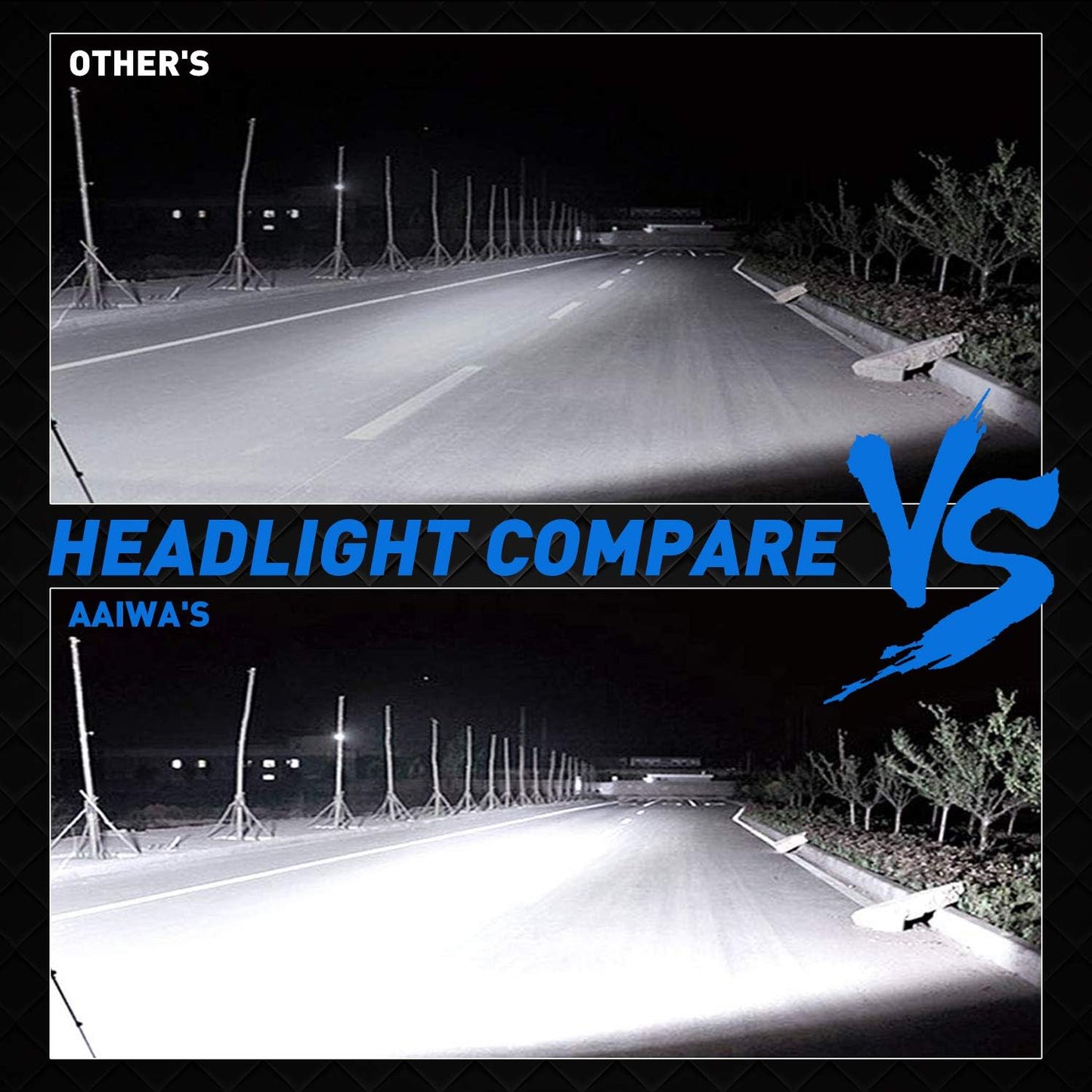 DOT Approved 7" LED Headlight - H6024 Hi/Lo/DRL, Universal Black Fit