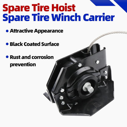Spare Tire Winch Hoist for 2001-2020 Chevy/GMC/Cadillac Full-Size SUVs - Replaces 924-517/22968178/25974845