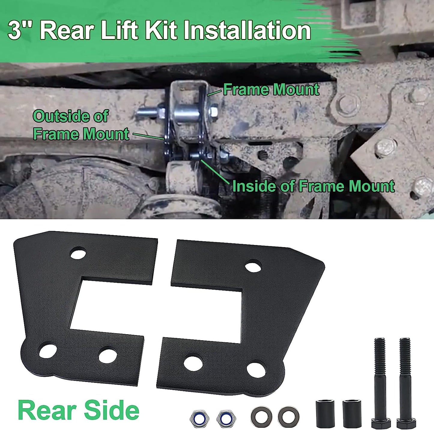 UTV Ranger Lift Kit - 3" Ranger Front & Rear Bracket Lift Kit