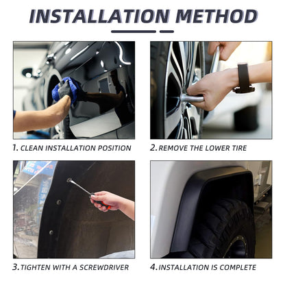 Flexible Rubber Fender Flares for Vehicles