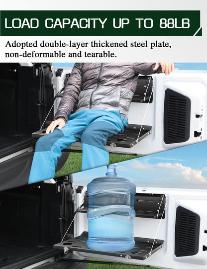 Double Layer Foldable Tailgate Table with MOLLE for 2021-2025 Ford Bronco 2/4-Door