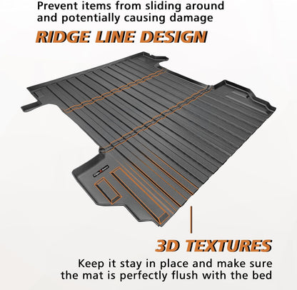 Truck Bed Mat Compatible with 2019-2024 Chevy Silverado/GMC Sierra 1500 - OHMU