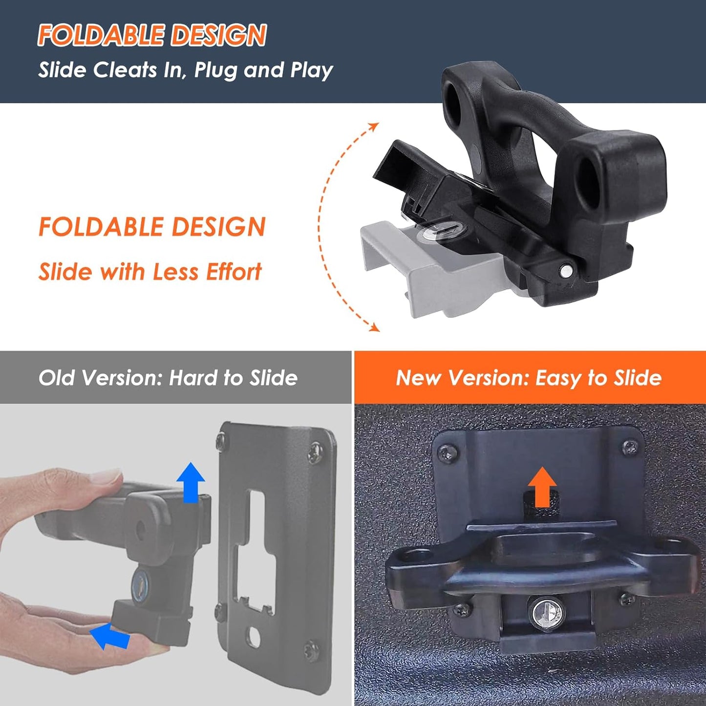 4Pcs Truck Bed Tie Down Anchors Boxlink Cleats & Plates Compatible with Ford F150 F250 F350 & Raptor 2015-2024 2025