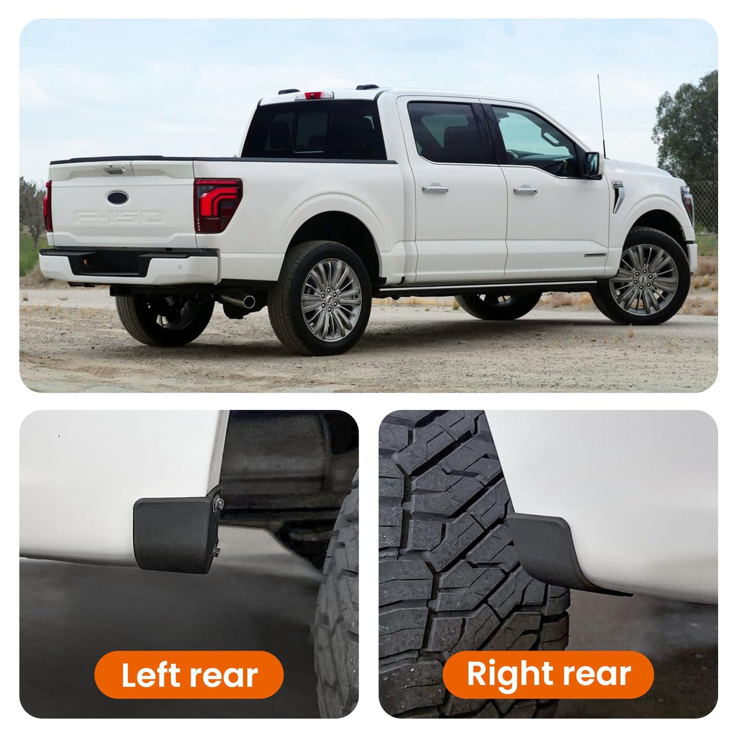 Mud Flap Delete Kit for 2021-2026 Ford F-150 2WD/4WD