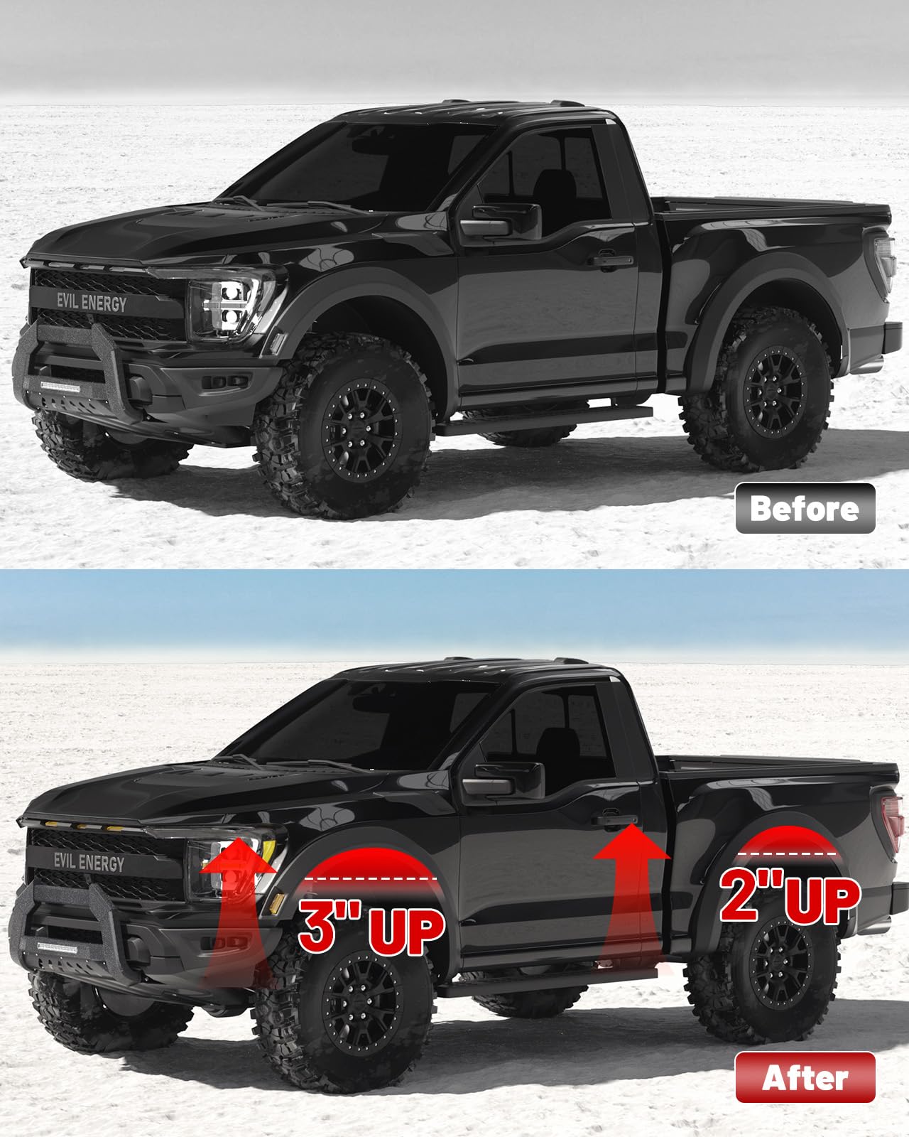 Ford F150 2WD/4WD 3" Front 2" Rear Leveling Lift Kit