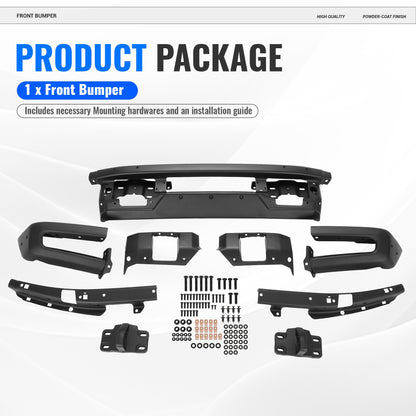 Bronco Steel Front Bumper with Sensor Holes