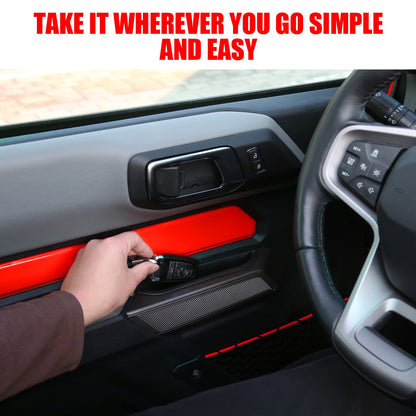 4-PCS Door Handle Storage Tray for 2021-2026 Ford Bronco 4-Door - Interior Organizer