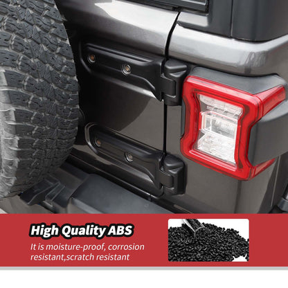 Matte Black Door Hinge Covers for Jeep Wrangler JL 4-Door