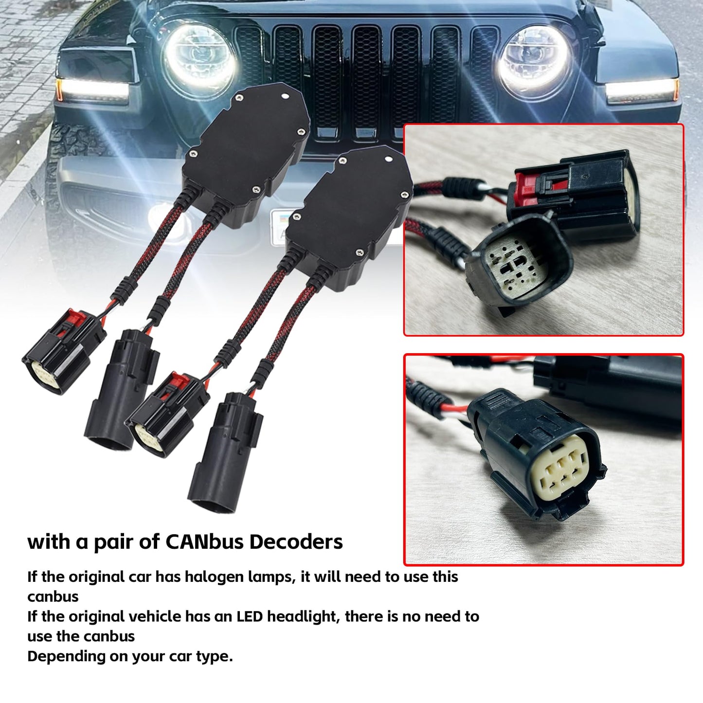 9-Inch Round LED Headlights for Jeep Wrangler JL/Gladiator JT, DOT Approved