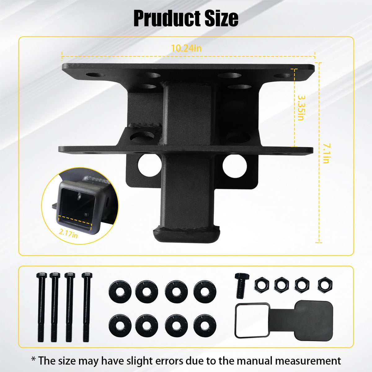 2-Inch Trailer Hitch Receiver Kit for 2021–2026 Ford Bronco 2-Door & 4-Door (Excludes Bronco Sport)