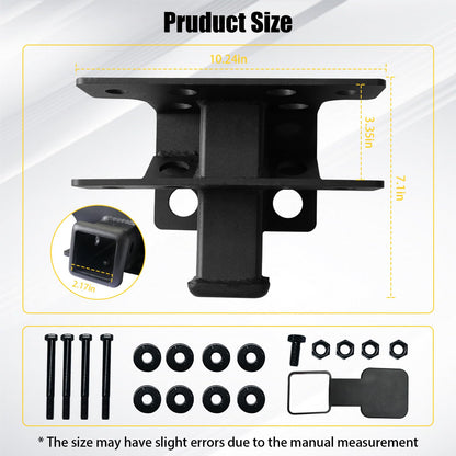 2-Inch Trailer Hitch Receiver Kit for 2021–2026 Ford Bronco 2-Door & 4-Door (Excludes Bronco Sport)
