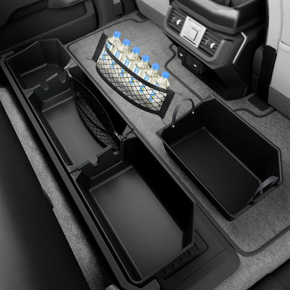 Upgraded Rear Underseat Storage Box for 2015-2026 Ford F-150 SuperCrew & 2017-2026 Super Duty Crew Cab