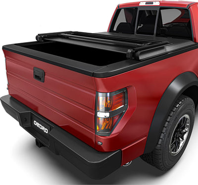 Soft Tri-fold Truck Bed Tonneau Cover On Top Compatible with 2009-2014 Ford F150