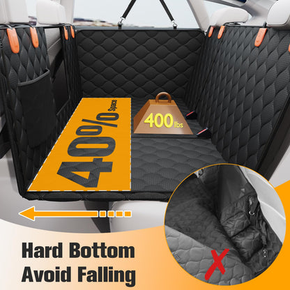 Convertible Dog Car Seat Extender, Waterproof Hammock with Mesh Window