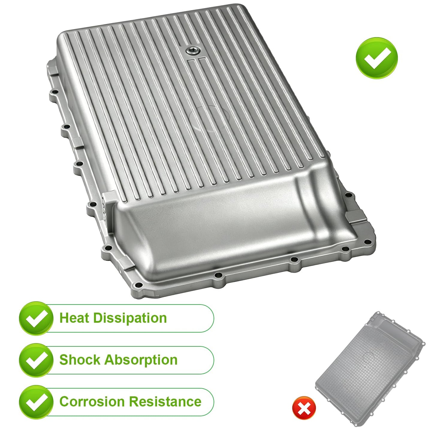 Aluminum Transmission Oil Pan with Magnetic Plug for F150 Expedition Ranger